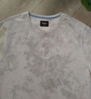Far West Men’s Light Gray Henley T-Shirt XL
